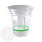 420ml (14oz) RPET Clear Plastic Cups (Qty: 1000)