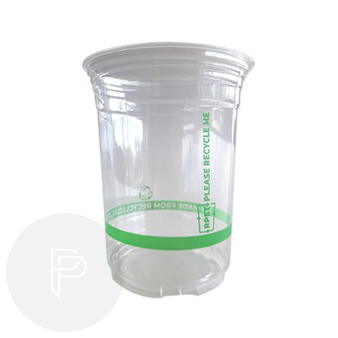 500ml (16oz) RPET Clear Plastic Cups (Qty: 1000)