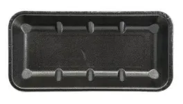 Foam Tray 11 x 5 Flat Black - Carton