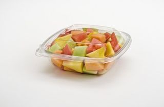 Clear Small 600ml Square Tub (Qty: 250)