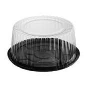 Cake Dome Round 216 x 100Mm High With Black Base