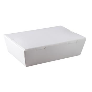 White Lunch Box Large (195 x 140 x 65mm) (Qty: 200)