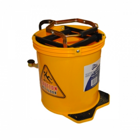 Yellow Mop Bucket With Casters