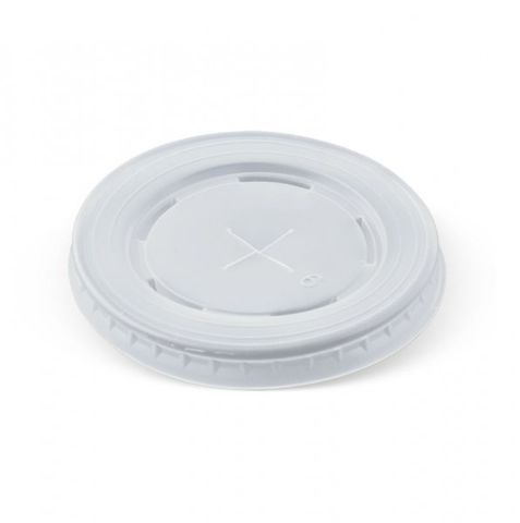 Opaque Flat Lid To Suit 12,16,22,24 Milkshake Cups (Qty: 50)