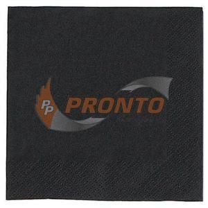 2Ply Napkins Dinner Black 1/4 Fold(Qty: 125)