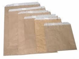 Paper Bag 3 Flat Brown 245 x 200mm