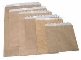 Paper Bag 3 Flat Brown (245 x 200mm) (Qty: 500)