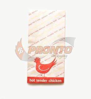Large Chicken Bag Paper/Wax -340 x 167 x 77mm