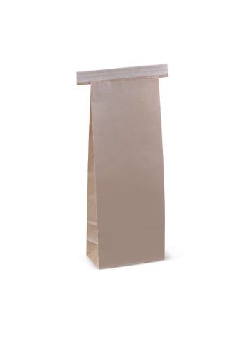 250gm Tin Tie Bag - Brown 235 x 88 x 47mm
