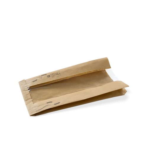 Paper Bag Cob Loaf Window Bag (390 x 200 x 110mm) (Qty: 500)