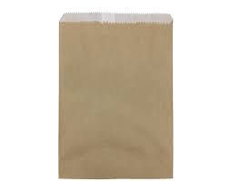 Paper Bag 2 Brown Long Greaseproof Lined (255 x 175mm) (Qty: 500)