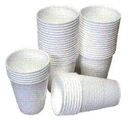 White Plastic Water Cup 6oz/185ml (Qty: 1000)