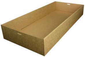 Large Brown Kraft Catering Tray 3 (558 x 252 x 80mm) (Qty: 50)