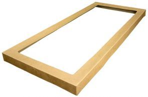 Clear Catering Tray 3 Lid Large 562 x 255 x 30mm