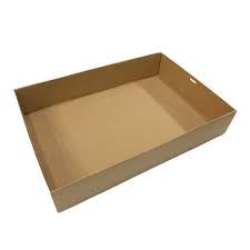 Extra-Large Brown Kraft Catering Tray 4 (450 x 310 x 80mm) (Qty: 50)