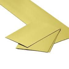 Gold Rectangle Boards 10 x 5" 2Mm Thick