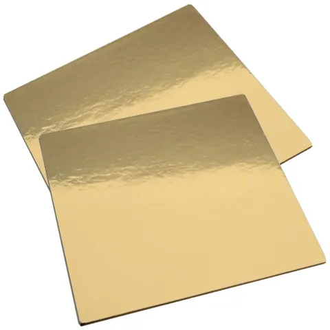 14" Heavy Duty Gold Cake Square (Qty: 50)