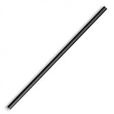 3-Ply Black Regular Paper Biostraws (197mm L x 6mm) (Qty: 250)