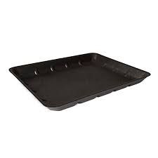 14" x 11" Black Deep Foam Tray (Qty: 200)