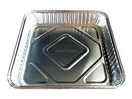 Medium Square Foil Container (FC360) (194 x 194 x 35mm) (Qty: 100)