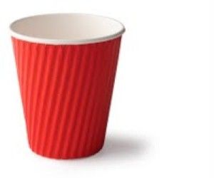 Ripple Cup 8 oz Red