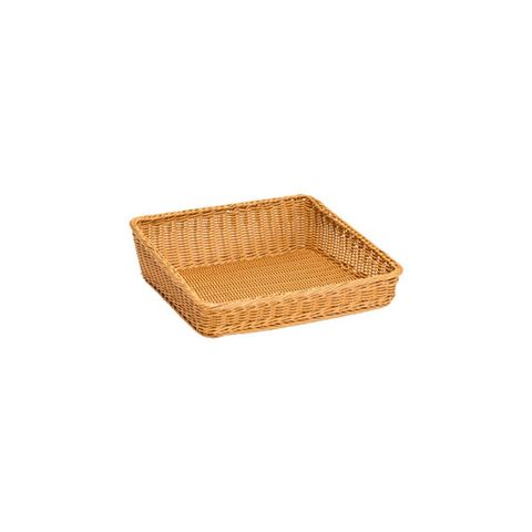 Square Slant-Sided Polywicker Basket (400 L x 400 W) (Ea)