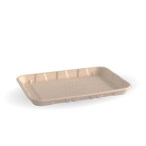 7" x 5" Sugarcane Produce Tray (136 x 186 x 16mm) (Qty: 500)