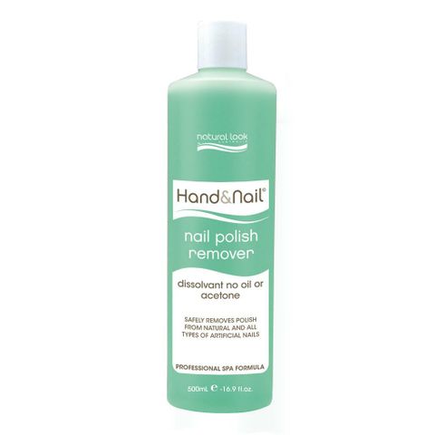 NATURAL LOOK NO OIL OR ACETONE / NAIL POLISH  REMOVER  500ML (GREEN)