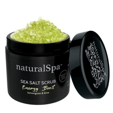 NATURAL SPA ENERGY BOOST SEA SALT SCRUB 500G