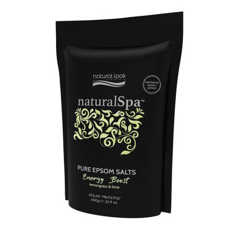 NATURAL SPA ENERGY BOOST PURE EPSOM SALTS 650G