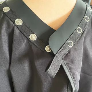 LEVEL 9 STRECH NECK DOMED CAPE BLACK