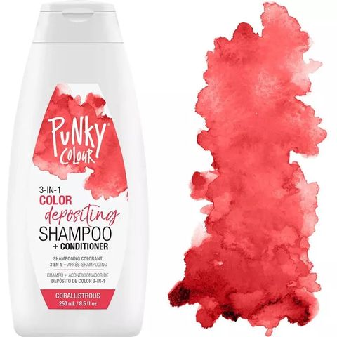 PUNKY COLOUR 3 IN 1 SHAMPOO CORALUSTROUS 250ML