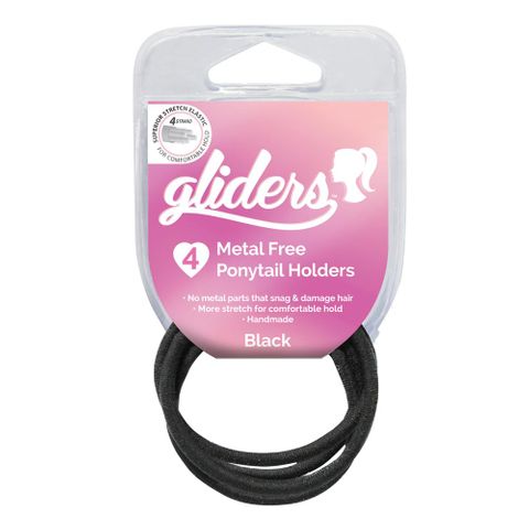 GLIDERS HAIR BOW  BLACK 2PK