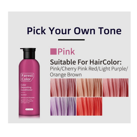 PINK FAIREST COLOUR DEPOSITING CONDITIONER 500ML