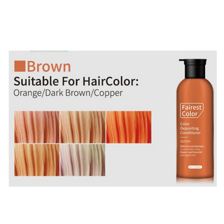 BROWN FAIREST COLOUR DEPOSITING CONDITIONER 500ML