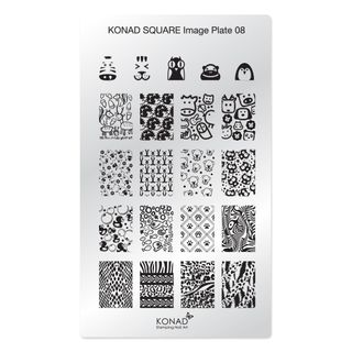 KONAD SQUARE PLATE 8