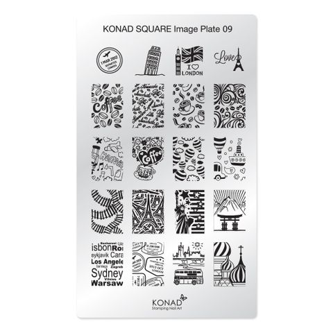 KONAD SQUARE PLATE 9