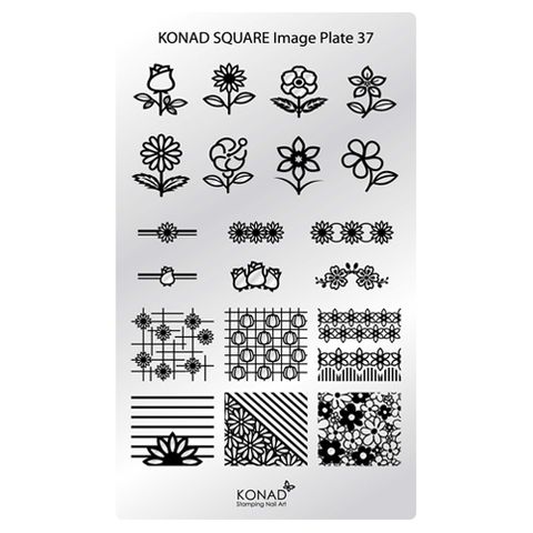 KONAD SQUARE PLATE 37