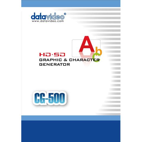 Datavideo CG-500 HD/SD Graphics Character Generator