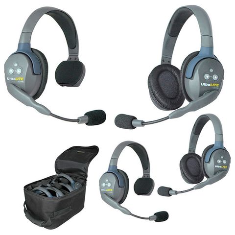 Eartec UltraLITE 4 Person Comms System (2xSgle/ 2xDbl)