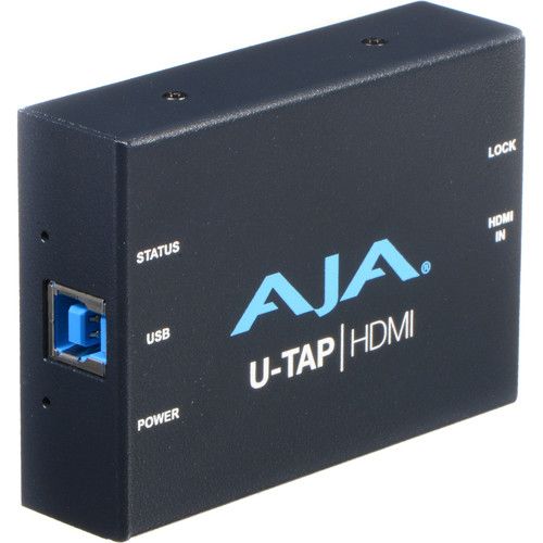 AJA U TAP HDMI USB 3.0 Powered HDMI HD SD Capture Device