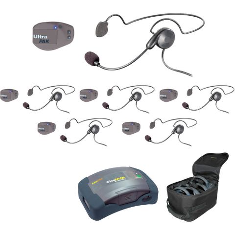 Eartec UltraPAK 1-HUB, 6- UltraPAK  & 6- Cyber Headsets