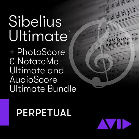 Avid Sibelius Ultimate +PhotoScore, NotateMe Ult, Audioscore Ult - NEW