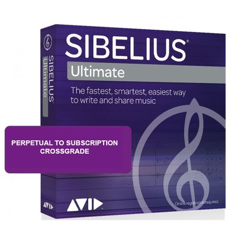Avid Sibelius | Ultimate Perpetual CROSSGRADE to 1-Year Sub