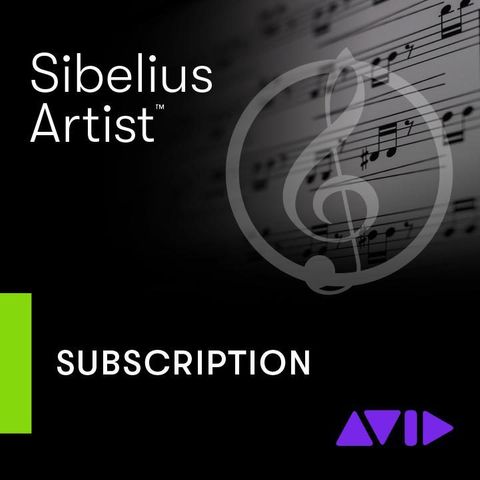 Avid Sibelius Artist 1-Year Subscription - NEW