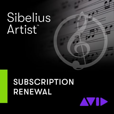 Avid Sibelius Artist Subscription - RENEWAL