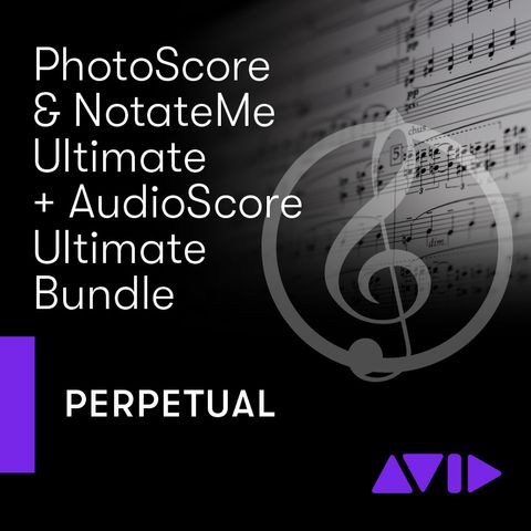 Avid Audioscore, Notateme Ultimate and Photoscore Ultimate