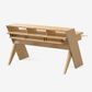 De-Fi Platform Studio Desk with Keyboard Tray (Natural)