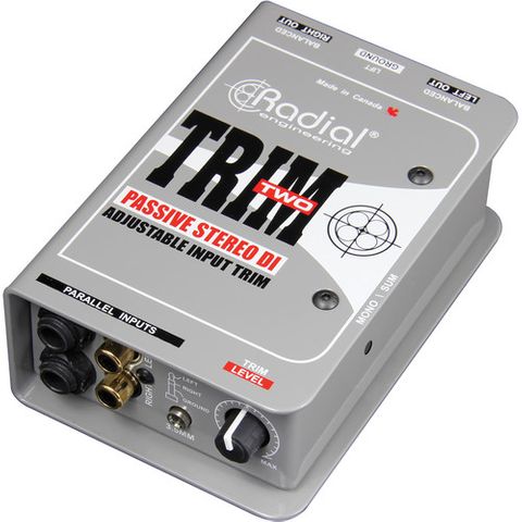 Radial TRIM2 Passive 2 channel DI with Input Level Trim