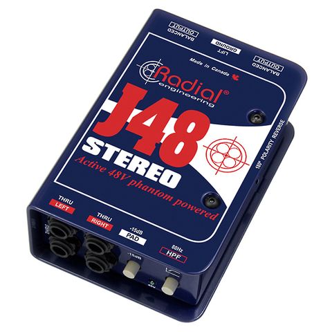 Radial J48 Stereo Phantom Powered Active Direct Box